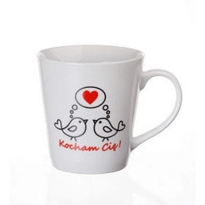 GLASMARK-KUBEK OLO *DWA PTASZKI-KOCHAM CIĘ* 250ML