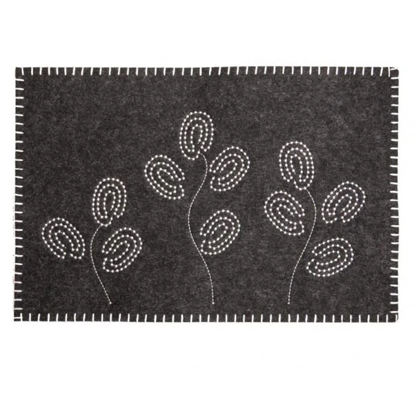 DAJ-MATA FILCOWA 45*30CM *CZARNA PRETTY* 89058