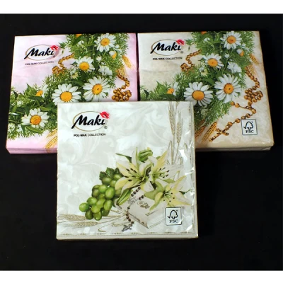 POLMAK-SERWETKI 3 WARST. *SLKO* KOMUNIA 33X33 A'20