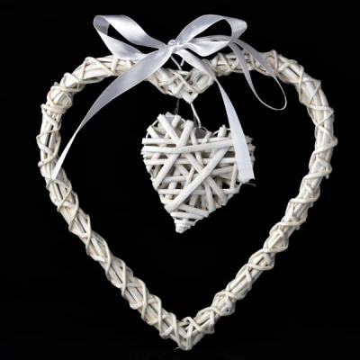 DM-DEKORACJA WIKLINOWA SERCE  M HP332