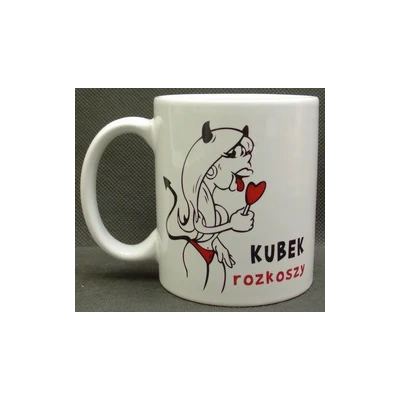 KUBEK PORCELANOWY *ROZKOSZ*