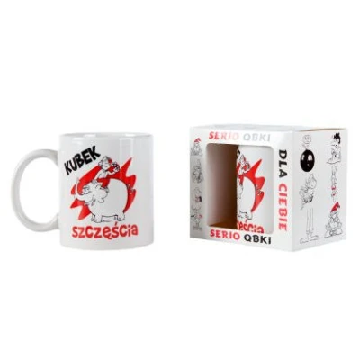 KUBEK PORCELANOWY *SZCZĘŚCIA-SŁOŃ*