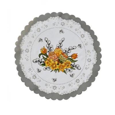 ROD-SERWETKA FI 35 *WIELKANOC* SREBRNA /6/