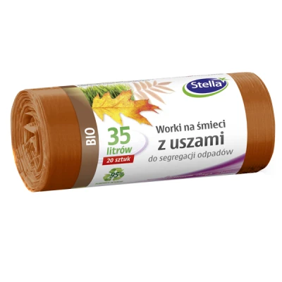STELLA-WORK Z USZAMI DO SEGREGACJI ODPADÓW *BIO* BRĄZOWE 35L A'20
