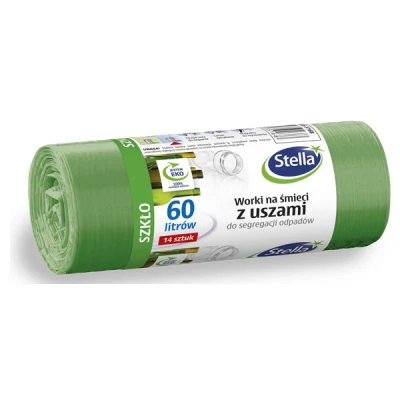 STELLA-WORKI DO SEGREGACJI ODPADÓW 60L A'14 *ZIELONE SZKŁO* 5168