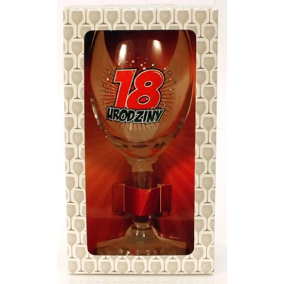BG-KIELISZEK DO WINA *18 URODZINY* 220ML