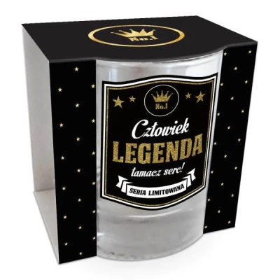 BG-SZKLANKA DO NAPOJÓW GOLD *CZŁOWIEK LEGENDA*