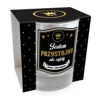 BG-SZKLANKA DO NAPOJÓW GOLD *JESTEM PRZYSTOJNY*