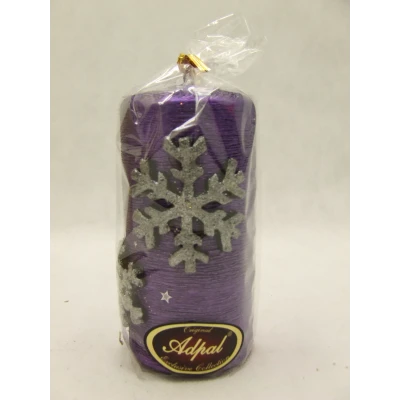 ADPAL-ŚWIECA KLUBOWA KL-4 *ŚNIEŻYNKA METALIK FIOLETOWA