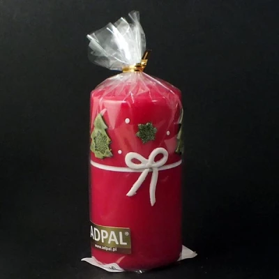 ADPAL-ŚWIECA KLUBOWA KL-4 ŚWIĄTECZNY PREZENT LAKIER CZERWONA