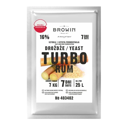 BROWIN-DROŻDŻE GORZELNICZE TURBO RUM 403402