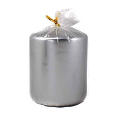 AD-ŚWIECA KLASYCZNA PIEŃKOWA 100/80 METALIK SREBRNA