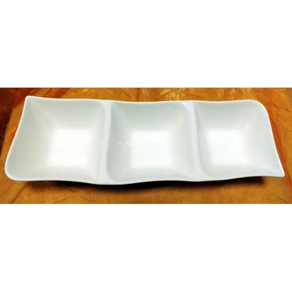 FALA-SALATERKA POTRÓJNA 31.5CM 62361