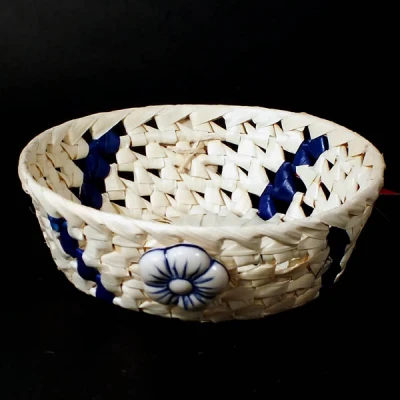 DAJAR- KOSZYK PALMA OKRĄGŁY *KOLOR* 23CM 68104