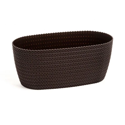 LAM-OSŁONKA OWALNA *MAGNOLIA JERSEY* 38CM MOKKA