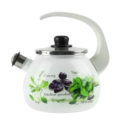 RYB-CZAJNIK EMALIOWANY ZDOBINY 2,5L ZIOŁA 2711