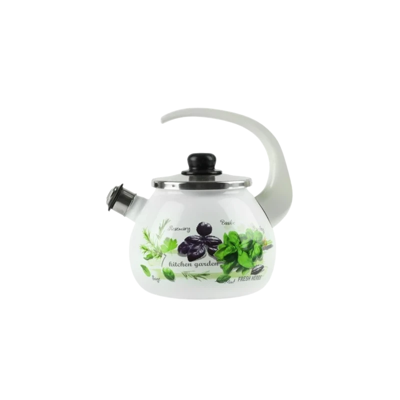 RYB-CZAJNIK EMALIOWANY ZDOBINY 2,5L ZIOŁA 2711