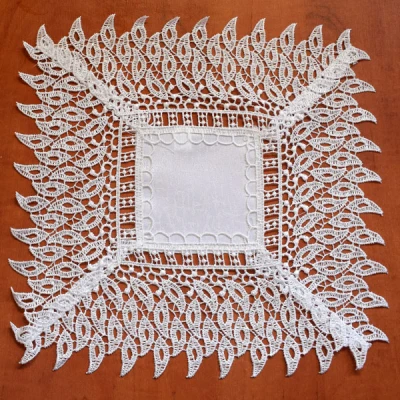 MESA/CH-SERWETA 144 GIPIURA 30X30 BIAŁA /6/