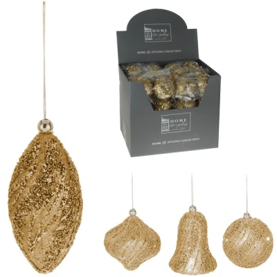 NL-2 BOMBKI 8CM ZŁOTE 201600