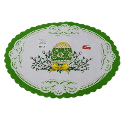 ROD-SERWETKA OWAL 30X43 *WIELKANOC* /5/ ZIELONE