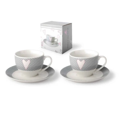 MON-KPL. 1-FILIŻANKA ZE SPODKAMI *AMELIE* 8219