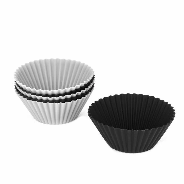 TAD-KPL. 6 FOREMEK DO MUFINEK *SILICO* 7X4CM MIX KOLOR