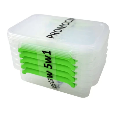 ZESTAW POJEMNIKÓW 0,35L 5W1 Z ZIELONYMI KLIPSAMI 0014