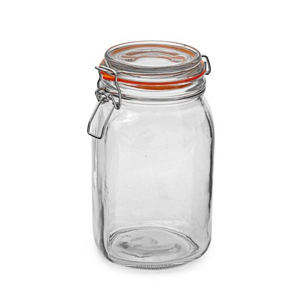 TG-SŁÓJ KWADRAT Z KLAMRĄ I GUMKĄ *1,5L* 660F/24309