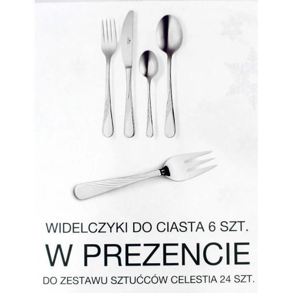 KPL.24EL. SZTUĆCÓW FLOK *04AP*+GRATIS 6WIDELCZYKÓW DO CIASTA