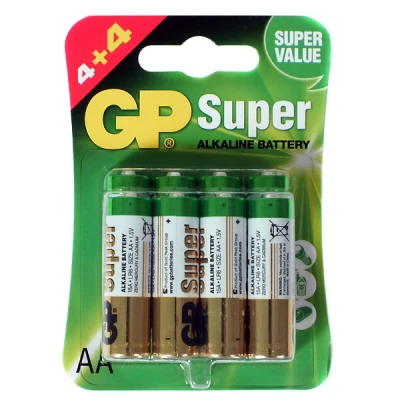 GP-KPL.4+4 BATERII SUPER ALKALINE AA LR6 15A-U8
