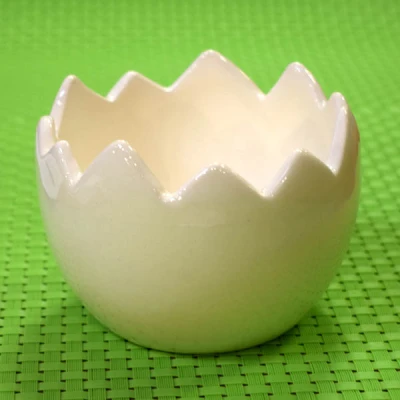 CER-SKORUPKA MAŁA *SZKLIWO ECRU* C-166SZ