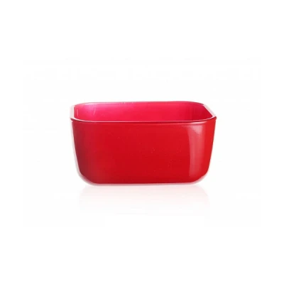 GLA-SALATERKA PROSTOKĄTNA 12X9CM CZERWONA