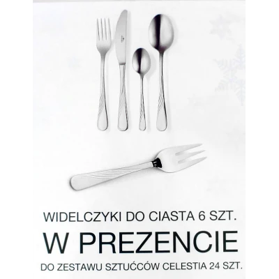 KPL.24EL. SZTUĆCÓW FLOK *04AP*+GRATIS 6WIDELCZYKÓW DO CIASTA