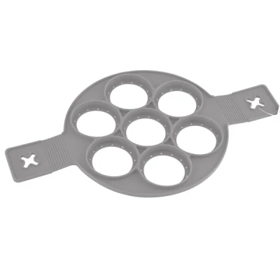 TAD-FORMA SILIKONOWANA NA*7* PLACUSZKÓW/JAJEK *SZARA* 40X23X1,5CM