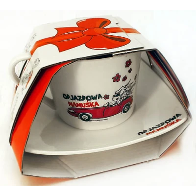 BG-FILIŻANKA Z SPODKIEM *ODJAZDOWA MAMA*