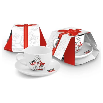 BG-FILIŻANKA Z SPODKIEM *SUPER TATA*