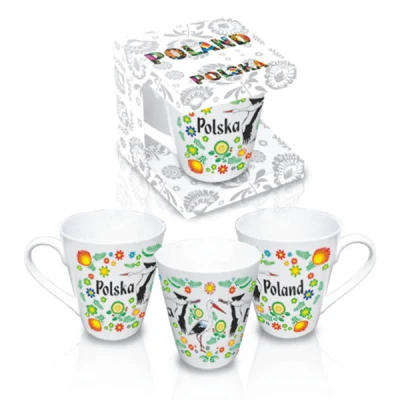 BG-KUBEK SKOŚNY FOLK*BOCIAN*