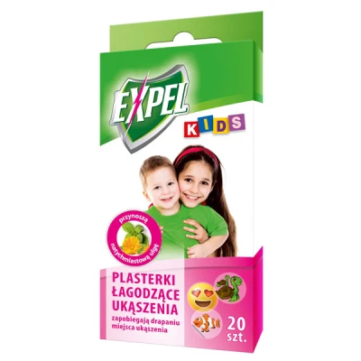 BROS-20 PLASTERKÓW ŁAGODZĄCYCH UKĄSZENIA *EXPEL KIDS*