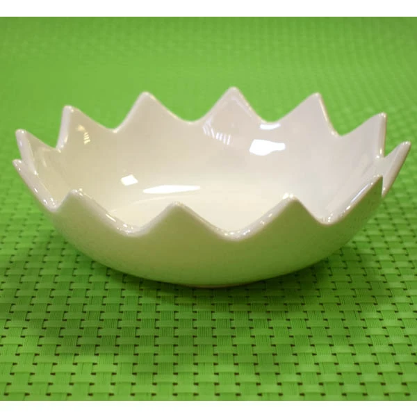 CER-SKORUPKA PŁYTKA DUŻA *SZKLIWO ECRU* C-691SZ