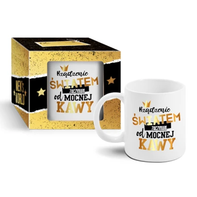 CF-KUBEK BOSS 300ML *RZĄDZENIE ŚWIATEM ZACZYNAM ..*