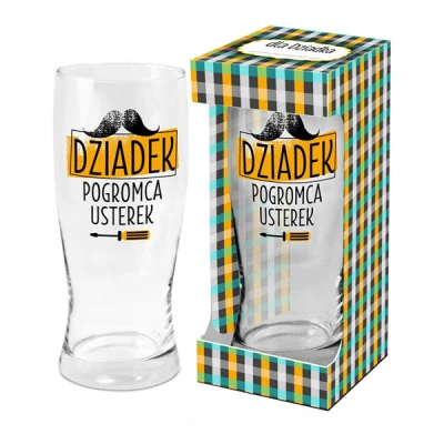 CF-SZKLANKA DO PIWA 500ML *DZIADEK POGROMCA USTEREK*