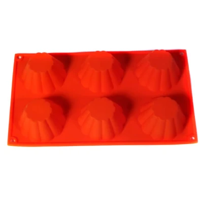 KH-4643 SILIKONOWA FOREMKA NA 6 MUFINEK KWIAT