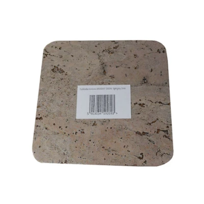 KOR-PODKŁADKA KORKOWA KWADRAT ŚREDNI DEKOR LIGHT GREY 3MM  /4/