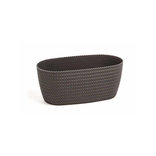 LAM-OSŁONKA OWALNA *MAGNOLIA JERSEY* 38CM ANTRACYT