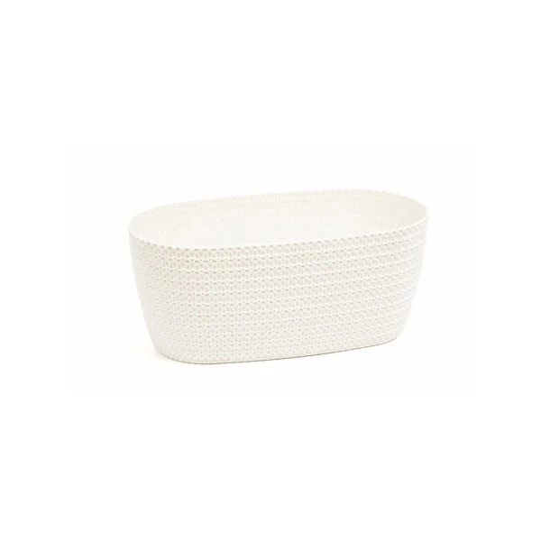 LAM-OSŁONKA OWALNA *MAGNOLIA JERSEY* 38CM KREMOWY