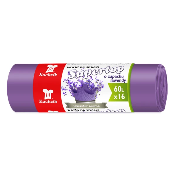 AKU-WORKI NA ŚMIECI WIĄZANE 60L '16SZT