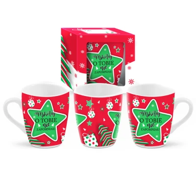 BG-KUBEK BARYŁKA *MIKOŁAJ O TOBIE NIE ZAPOMNIAŁ* 300ML