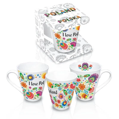 BG-KUBEK SKOŚNY FOLK*I LOVE POLAND*