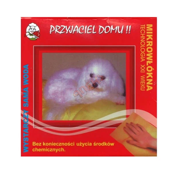 ANEKS-ŚCIERKA Z MIKROWŁOKNA CZERWONA 40X40 M1005/18277