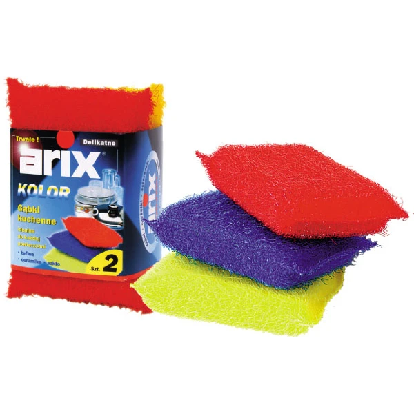 ARIX-GĄBKA KUCHENNA Z KOLOROWĄ WLÓKNINĄ DISK
